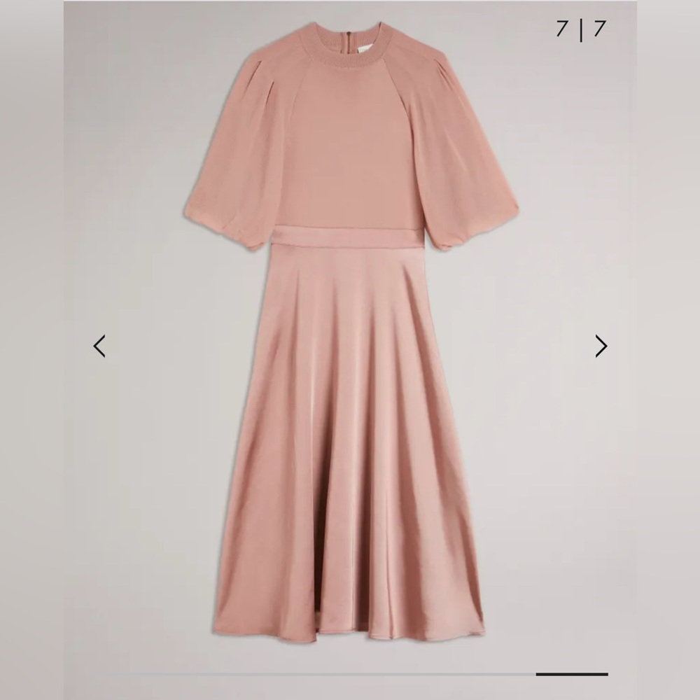 NWT Ted Baker Brontei Dress Puff Sleeve - Picture 6 of 7